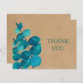 ユーカリ素朴クラフトビジネス サンキューカード (正面/裏面)