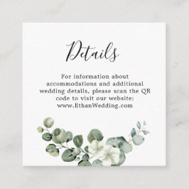 ユーカリ素朴グリー結婚ズ エンクロージャーカード