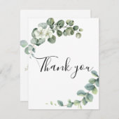 ユーカリ素朴グリー結婚ズ サンキューカード (正面/裏面)