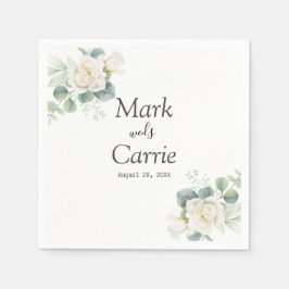 ユーカリ素朴グリー結婚ズ スタンダードカクテルナプキン