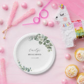 ユーカリ素朴グリー結婚ズ ペーパープレート (パーティー)