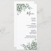 ユーカリ素朴グリー結婚ズ メニュー (正面/裏面)
