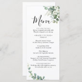 ユーカリ素朴グリー結婚ズ メニュー (正面/裏面)