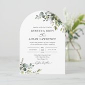 ユーカリ素朴ス離れアーチ・グリネリー結婚ズ 招待状 (スタンド正面)