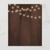 ユーカリ素朴バジェットブライダルシャワー招待状 (裏面)