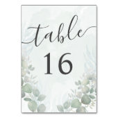 ユーカリ素朴プサージグリーン結婚ズ テーブルナンバー (正面)
