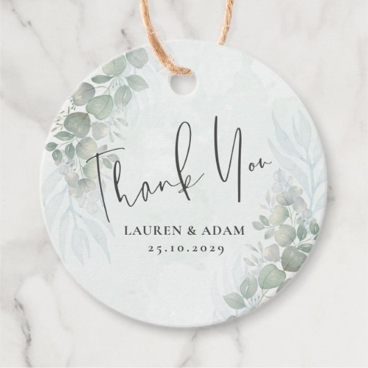 ユーカリ素朴プサージグリーン結婚ズ フェイバータグ (正面)