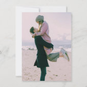 ユーカリ素朴プザデイトカード 招待状 (裏面)