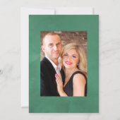 ユーカリ素朴プスグリーンリーカントリーバ結婚ン 招待状 (裏面)