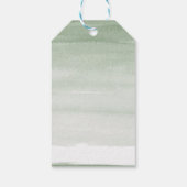 ユーカリ素朴プスグリーンリーブライダルシャワー ギフトタグ (裏面)