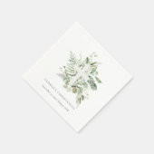 ユーカリ素朴プスファーンブロージクロス《キリスト教》洗礼式や命名式 スタンダードカクテルナプキン (角)