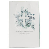 ユーカリ素朴プスファーンブロージクロス《キリスト教》洗礼式や命名式 ミディアムペーパーバッグ (正面)