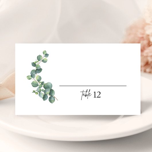 ユーカリ素朴プス結婚折り畳み座席表