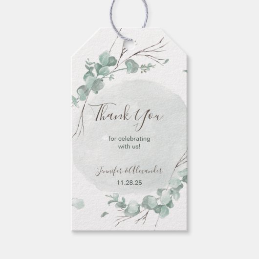 ユーカリ素朴プス ギフトタグ (正面)