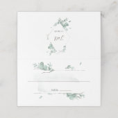 ユーカリ素朴プス プレイスカード (外部開封)