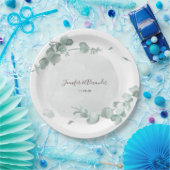 ユーカリ素朴プス ペーパープレート (パーティー)