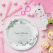 ユーカリ素朴プス ペーパープレート (パーティー)