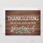 ユーカリ素朴プス |感じの感謝 |感謝祭 シーズンカード (正面)