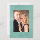 ユーカリ素朴プタスアネモネ幾何結婚物 セーブザデート (裏面)