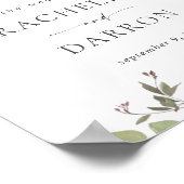 ユーカリ素朴プタスウェルカムサイン ポスター (角)