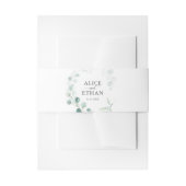 ユーカリ素朴プタススクリプト夏 招待状ベリーバンド (正面例)