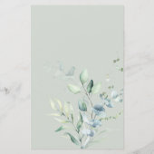 ユーカリ素朴プタススクリプ結婚トのメニュー (裏面)