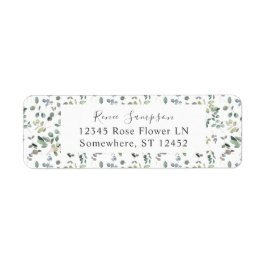 ユーカリ素朴プトゥスグリーンリーデュオ2差出人住所 ラベル