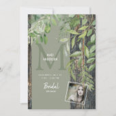 ユーカリ素朴プトゥスブライダルシャワー 招待状 (正面)