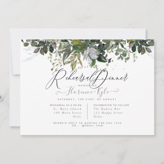 ユーカリ素朴プトゥスブルーガムリハーサル 招待状 (正面)