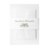 ユーカリ素朴プトゥスブーケエレガントな結婚式 招待状ベリーバンド (正面例)