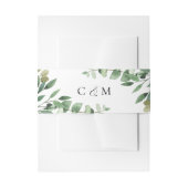 ユーカリ素朴プトゥス葉結婚式招待状腹 招待状ベリーバンド (正面例)