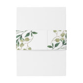 ユーカリ素朴プトゥス葉結婚式招待状腹 招待状ベリーバンド (裏面例)