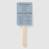 ユーカリ素朴プトゥス葉結婚式 プログラム ハンドファン (裏面)