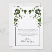 ユーカリ素朴プ葉ス結婚サンキューカード サンキューカード (裏面)