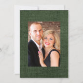 ユーカリ素朴ラベンダーカントリー結婚バーンズイン 招待状 (裏面)