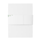 ユーカリ素朴ラ結婚スパーソナライズされたの葉 招待状ベリーバンド (裏面例)