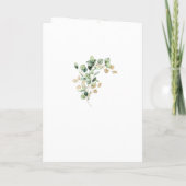 ユーカリ素朴金ゴールドエレガントボタニッ結婚クス プログラム (裏面)