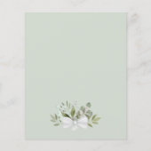 ユーカリ素朴&グリーナリーバジェットのメ結婚ニュー (裏面)