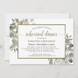 ユーカリ素朴&パインのリハ結婚ーサルディナー 招待状