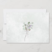 ユーカリ素朴&ラベンダーエレガントブライダルシャワー 招待状 (裏面)