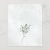 ユーカリ素朴&ラベンダーバジェット結婚ズメニュー (裏面)