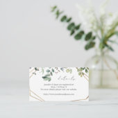 ユーカリ素朴&金ゴールド詳細SMエンクロージャカード エンクロージャーカード (スタンド正面)