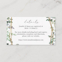 ユーカリ素朴&金ゴールド2詳細SM エンクロージャーカード