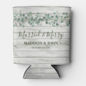 ユーカリ結婚したグリーメリーン結婚とビール 缶クーラー (正面)