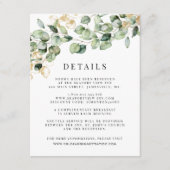 ユーカリ結婚のゲスト詳細エンクロージャカード エンクロージャーカード (正面)