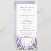 ユーカリ結婚のセレモニー・プログラムの葉 メニュー (正面/裏面)