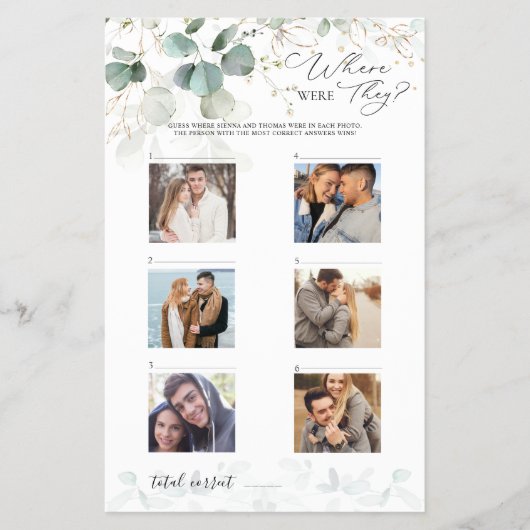 ユーカリ結婚のブライダルシャワー チラシ (正面)