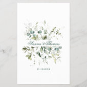 ユーカリ結婚のブライダルシャワー チラシ (裏面)