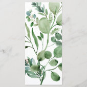 ユーカリ結婚のメニュー メニュー (裏面)