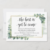 ユーカリ結婚のリハーサルディナー招待状 招待状 (正面)